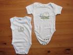 Lot de 2 body avec imprimé et bordure, tailles 50 - 56, Enlèvement ou Envoi, Utilisé, Vêtements de nuit ou Sous-vêtements