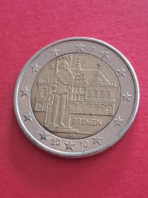 2010 Duitsland 2 euro Bremen D München, Postzegels en Munten, Munten | Europa | Euromunten, Losse munt, 2 euro, Duitsland, Verzenden