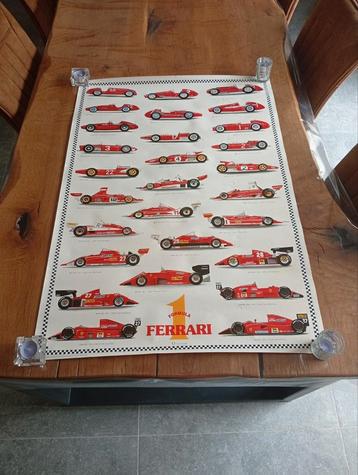 Poster panneau Ferrari vintage beschikbaar voor biedingen