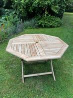 Table de jardin en teck 1m10, Ophalen, Gebruikt