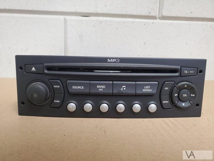 Citroen C5 2008 - 2014 radio cd speler rd4 9663080277 €40, Auto diversen, Autoradio's, Ophalen of Verzenden