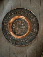 grande assiette décorative en cuivre, Ophalen, Koper