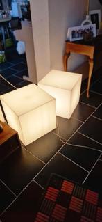 2 lampes cube(40/40 cm), Enlèvement, Utilisé