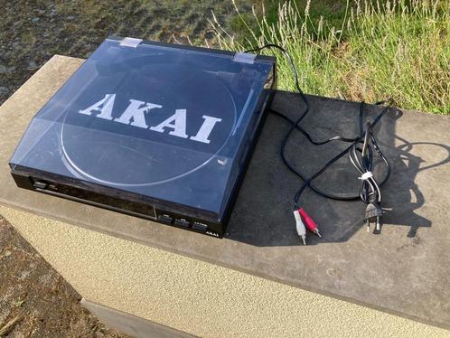 Complete set: platenspeler + 32 elpees/platen, Audio, Tv en Foto, Platenspelers, Gebruikt, Platenspeler, Akai, Pitch-regelaar