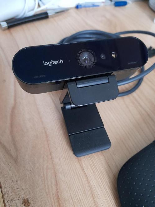 Logitech Brio 4K Ultra HD Pro Webcam.Prima staat.AFDEKKLEPJE, Informatique & Logiciels, Webcams, Comme neuf, Windows, Clip moniteur