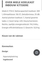 Koelkast Miele inbouw nieuw, Huis en Inrichting, Keuken | Keukenelementen, Ophalen