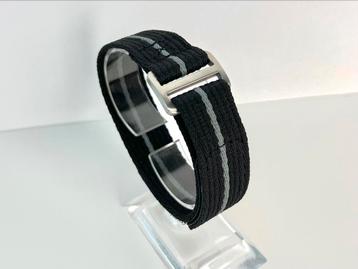 Horlogebandje 20mm Nylon Velcro Band FXD Stijl Zwart NIEUW beschikbaar voor biedingen