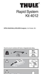 Thule Wingbar Opel Insignia Tourer - 4012, Auto diversen, Dakdragers, Ophalen, Gebruikt