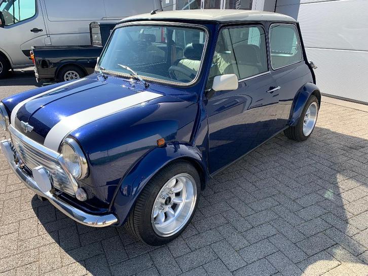 classic mini 1275cc mpi, Auto's, Mini, Particulier, Cooper, Alarm, Benzine, Euro 2, Berline, 2 deurs, Handgeschakeld, Blauw, Voorwielaandrijving