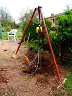 Trépied arrache-souches complet, Doe-het-zelf en Bouw, Lieren en Takels, Ophalen, Gebruikt, Handmatig