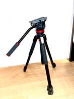 Manfrotto 055 avec tête vidéo, Enlèvement, Utilisé, 150 à 175 cm, Trépied