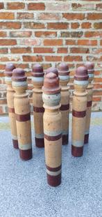 Vintage houten kegelsetje / brocante kegeltjes, Ophalen of Verzenden
