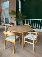 4 stoelen te koop, tafel krijg je er gratis bij, Huis en Inrichting, Ophalen, Gebruikt, Overige kleuren, Design
