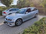 BMW E46 320D Touring Stage 2, Auto's, Bluetooth, Achterwielaandrijving, Zwart, Leder