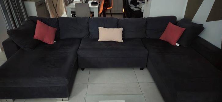 Salon, Maison & Meubles, Canapés | Salons, Utilisé, Banc d'angle, Quatre personnes ou plus, 300 cm ou plus, 100 à 125 cm, Enlèvement