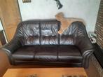 Lederen zetel zwart, Huis en Inrichting, Zetels | Zetels, Ophalen, Zo goed als nieuw