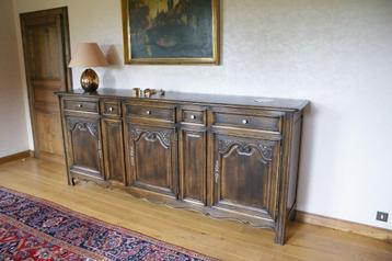 Massief eiken dressoir , 2.60 x 0.55 x 1.05m  beschikbaar voor biedingen