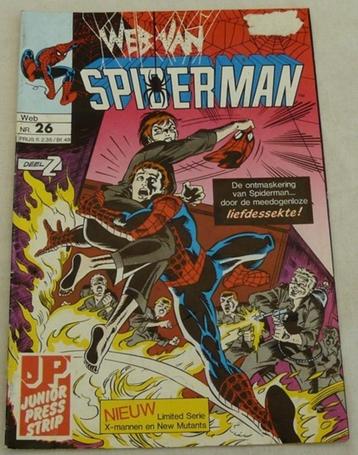 Strip Comic Marvel Web Van Spiderman Nr.26 Junior Press 1988