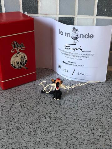 Signature franquin le chat qui baille 3776