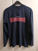 Donkerblauw T-shirt met rode print vooraan van H&M, S, Ophalen of Verzenden, Zo goed als nieuw