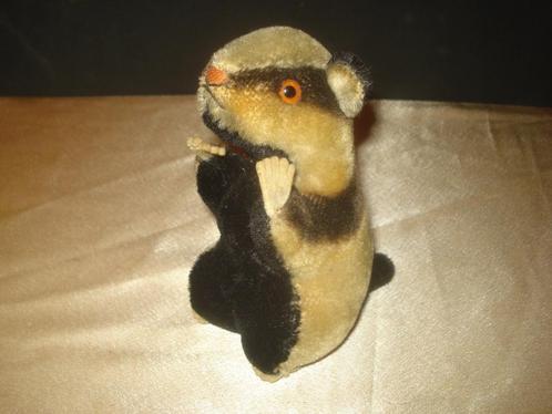 STEIFF Ancien Blaireau Diggy 15 cm Année 50-60 Très Bon Etat, Verzamelen, Beren en Cherished Teddies, Zo goed als nieuw, Overige typen