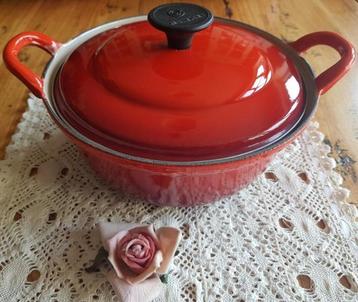 Rode Le Creuset gietijzeren braadpan 20 cm