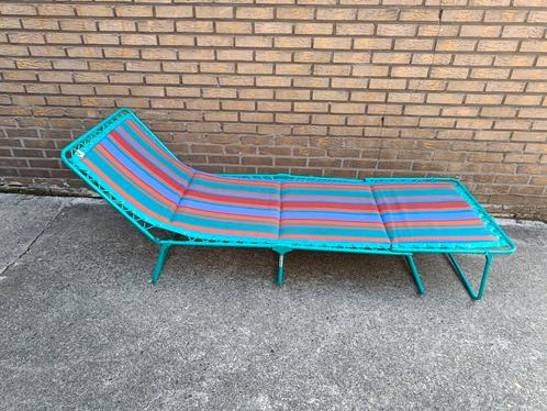 Lafuma LG ligbed  / daybed jaren 80, Jardin & Terrasse, Chaises longues, Comme neuf, Pliant, Réglable, Enlèvement ou Envoi