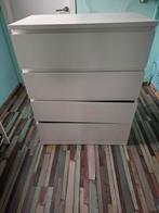 Meuble Malm ikea 4 tiroirs, Maison & Meubles, Armoires | Commodes, Enlèvement ou Envoi