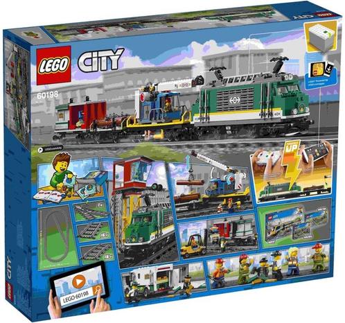 LEGO City Le train de marchandises télécommandé - 60198, Enfants & Bébés, Jouets | Duplo & Lego, Utilisé, Lego, Ensemble complet