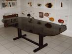 Ovale glazen tafel met 4 stoelen, Ophalen, Gebruikt, Tafel