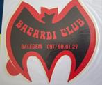 F: sticker café Bacardi Club Balegem, Ophalen of Verzenden, Zo goed als nieuw, Bedrijf of Vereniging