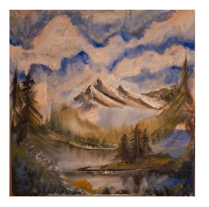 Landschap schilderij, Antiek en Kunst, Kunst | Schilderijen | Klassiek, Ophalen of Verzenden