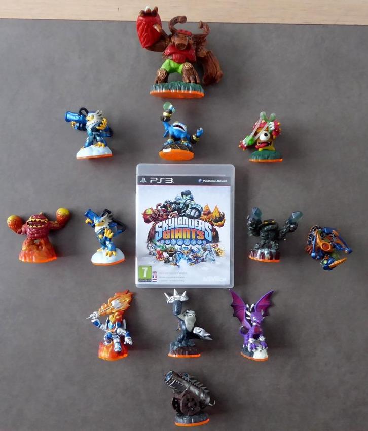 Lot Skylanders Giants : Game Ps3 + 12 Skylanders - 2012, Games en Spelcomputers, Games | Nintendo Wii, Gebruikt, Ophalen of Verzenden