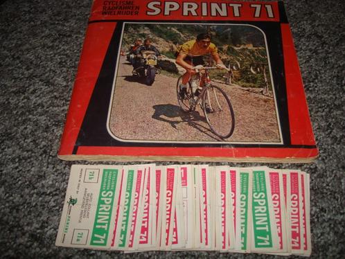 Sprint 71 :gezocht stickers met achterzijde, Verzamelen, Sportartikelen en Voetbal, Zo goed als nieuw, Poster, Plaatje of Sticker