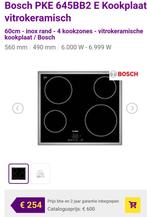 Kookplaat Bosch, Electroménager, Tables de cuisson, Comme neuf, 4 zones de cuisson, Céramique, Enlèvement