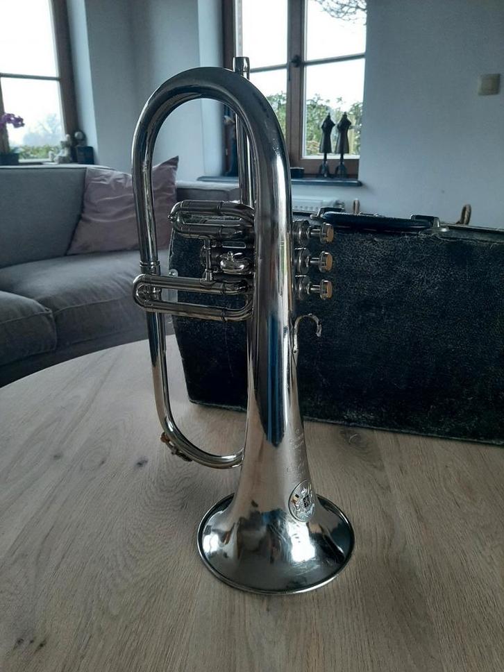 Bugel – C. Mahillon (Brussel) | Vintage bugel | met koffer, Muziek en Instrumenten, Blaasinstrumenten | Trompetten, Gebruikt, Overige typen