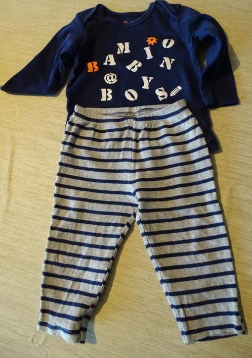 Mooie katoenen jongenspyjama (lange mouw en broek), maat 86, Kinderen en Baby's, Babykleding | Maat 86, Zo goed als nieuw, Jongetje