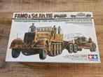 Tamiya FAMO & Sd.Ah.116 German 18 Ton Heavy Half Track FAMO, Hobby en Vrije tijd, Modelbouw | Auto's en Voertuigen, 1:32 tot 1:50
