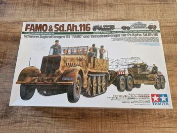 Tamiya FAMO & Sd.Ah.116 German 18 Ton Heavy Half Track FAMO  beschikbaar voor biedingen