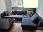 Fauteuil gris + table basse, Ophalen, Gebruikt