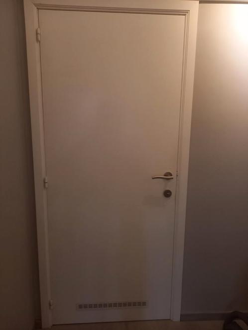 Binnendeur met ventilatierooster, klink en slot, Doe-het-zelf en Bouw, Deuren en Vliegenramen, Gebruikt, Binnendeur, Ophalen