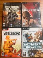 PC Dvd Rom Games-Brothers in Arms-Vietcong2-Ghost Recon, Games en Spelcomputers, Vanaf 16 jaar, Gebruikt, Ophalen of Verzenden