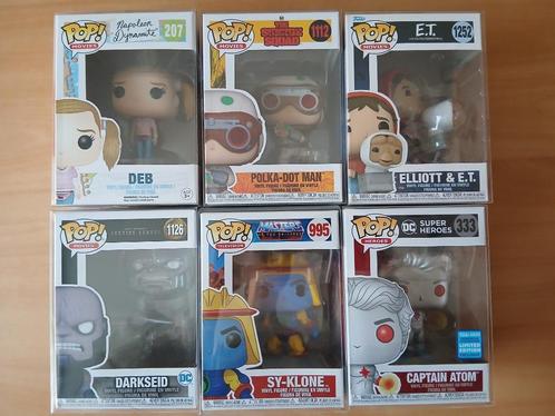 6 Funko Pops in box-protectors voor €24, Verzamelen, Poppetjes en Figuurtjes, Zo goed als nieuw, Ophalen of Verzenden