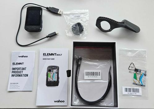 Wahoo ELEMNT BOLT GPS fietscomputer V1 - Nieuw, Fietsen en Brommers, Fietsaccessoires | Fietscomputers, Nieuw, Draadloos, GPS