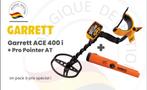 Garrett ACE 400I + Pro Pointer AT, Hobby en Vrije tijd, Metaaldetectors, Nieuw, Instelbare gevoeligheid, Garrett, Meer dan 30 cm