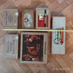 Lot oudere houten  sigarendozen, Verzamelen, Ophalen