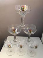 6 anciens verres UNION (Jumet), Collections, Marques de bière, Comme neuf