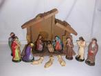Marolin kerstgroep met kerststal 10 cm, Diversen, Kerst, Ophalen of Verzenden, Zo goed als nieuw