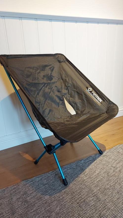 Helinox Travel Chair Zero (Black/Blue), Caravans en Kamperen, Kampeermeubelen, Nieuw, Campingstoel, Ophalen