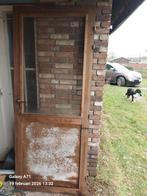 Buitendeur, hardhout, Doe-het-zelf en Bouw, Deuren en Vliegenramen, Ophalen, Gebruikt, Hout, Buitendeur